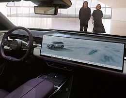 Sweeping 26 inch touchscreen