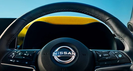 Leather steering wheel